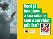 Campanha publicitária da CUT em defesa do serviço público está no ar