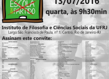 Lançamento da Frente Nacional contra o Projeto Escola sem Partido é nesta quarta (13) no Rio