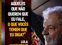 Lula: Parece que não bastou me prender. Querem me calar