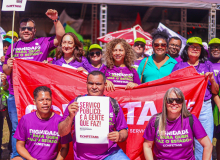 Marcha da Classe Trabalhadora reúne multidão em Brasília