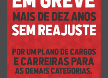 Servidores municipais de Tabuleiro do Norte (CE) cruzam os braços segunda-feira (25)