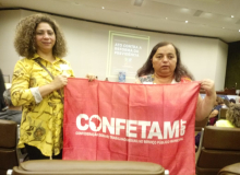 Combate ao fascismo é nossa luta maior, defende Confetam em ato contra a reforma no Senado