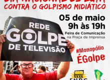 Ato na Praça da Imprensa denuncia golpismo midiático