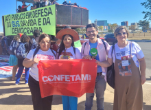 Brasília: Confetam/CUT participa de ato em prol do SUS