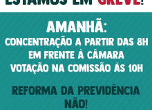 Servidores municipais se mobilizam na Câmara de Joinville contra reforma da Previdência