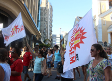 Municipais de Florianópolis protestam contra PLP 257