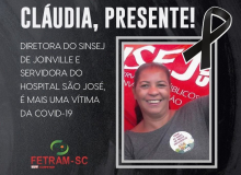 Sindicato dos Servidores Municipais de Joinville perde diretora Cláudia Camargo para a Covid-19