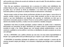 Sinsemba repudia transferências e rodízios arbitrários de servidores da Saúde de Barreira