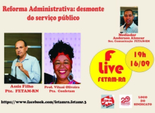 Presidenta da Confetam/CUT participa de live da Fetam/RN sobre Reforma Administrativa