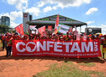 Confetam marca presença na Marcha da Classe Trabalhadora por direitos e dignidade
