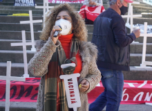 Confetam/CUT participa de ato em Florianópolis por vacina no braço e comida no prato