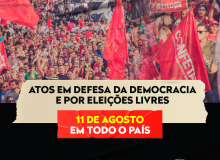 Atos em defesa da democracia nesta quinta (11/08)