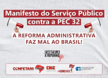 Entidades enviam Manifesto do Serviço Público contra a PEC 32 a parlamentares de todo o Brasil