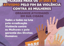 Convocação: 16 dias de ativismo pelo fim da violência contra as mulheres