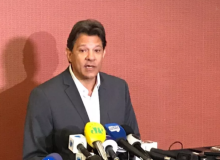 Na CNBB, Haddad firma compromisso pró-vida e contra a violência