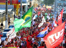 Servidores públicos municipais reforçam a Greve Nacional da Educação em Aracaju