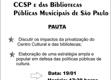 Sindsep realiza plenária em defesa das bibliotecas públicas
