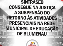 Municipais de Blumenau conquistam na Justiça suspensão do retorno das aulas presenciais